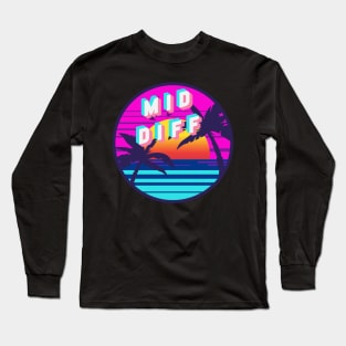 Mid Diff Retrowave Long Sleeve T-Shirt